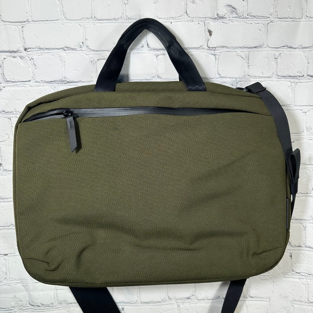 Alpaka Elements Tech Brief Pro Olive Green 3-Way Laptop Bag Backpack Messenger